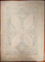 soft tone Pakistani Peshawari geometric rug #8134