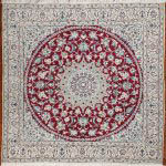 A square Nain Persian rug design