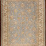 8142-5 Pakistan Peshawar blue rug 9x12